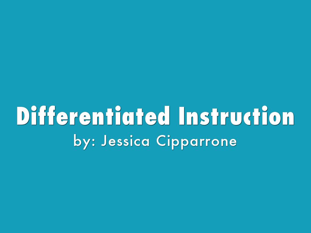 Differentiated Instruction