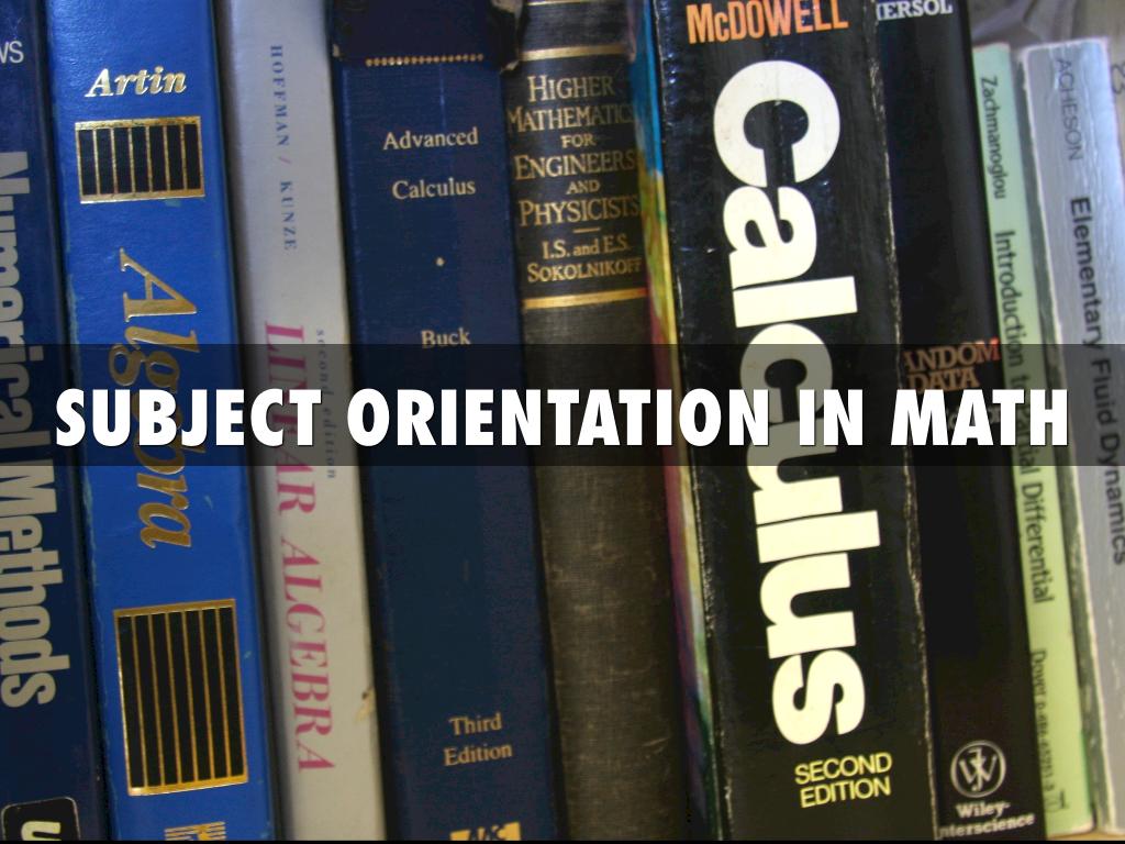 Subject Orientation 