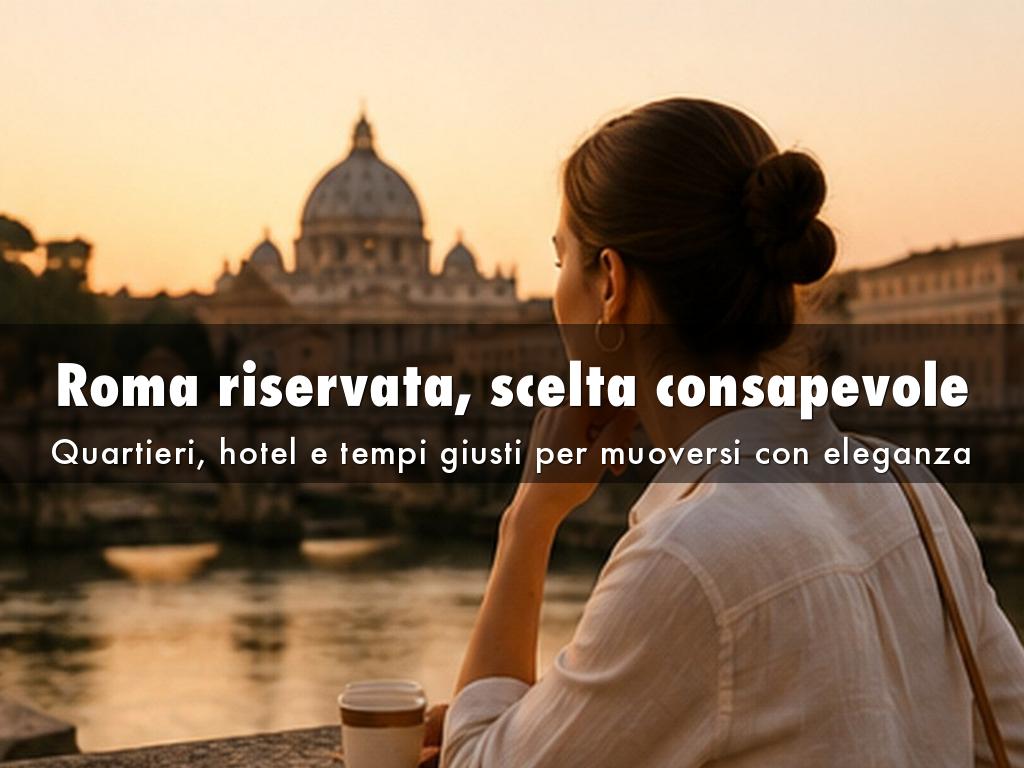 Roma, discrezione e scelta consapevole