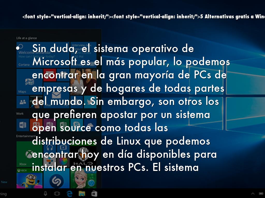 <font style="vertical-align: inherit;"><font style="vertical-align: inherit;">5 Alternativas gratis a Windows que no son Linux</font></font>
