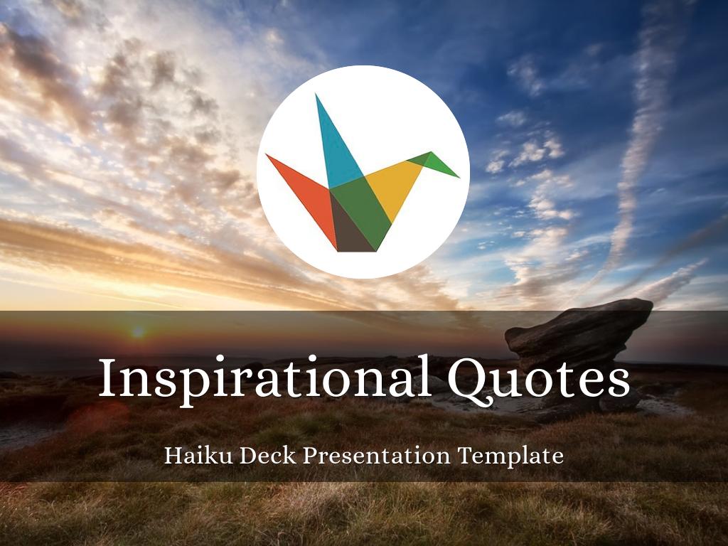 Copy of Inspirational Quotes Presentation Template