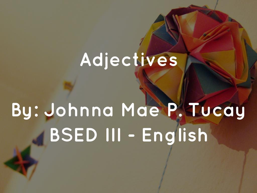 Adjectives