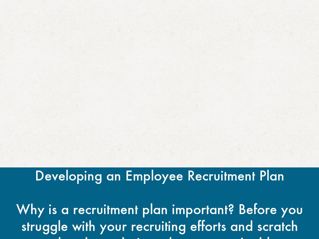 recruitment plan