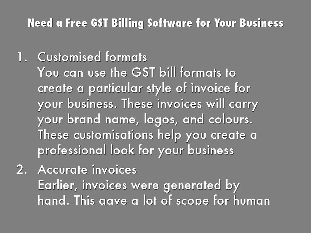 GST Billing Software for Your Business In India by