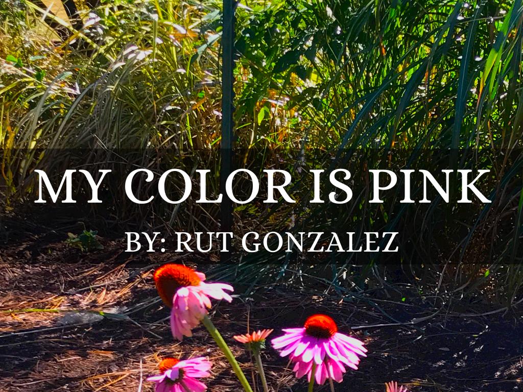 Copy of My Color is Pink by Rut Gonzalez