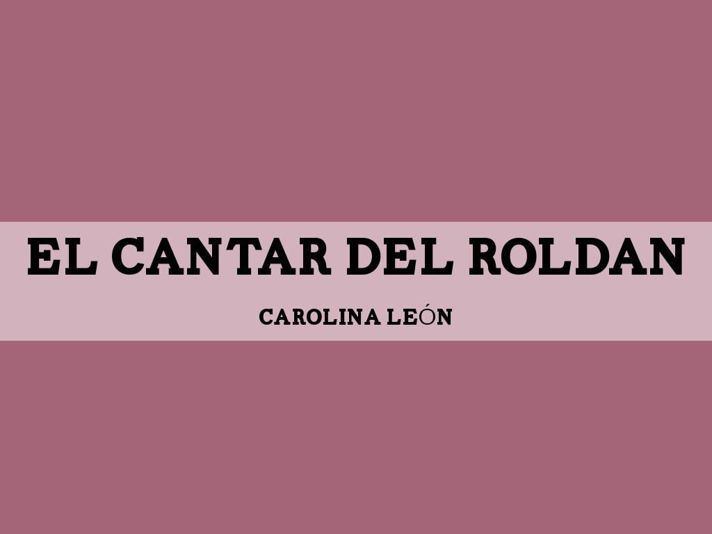 El cantar del Roldán