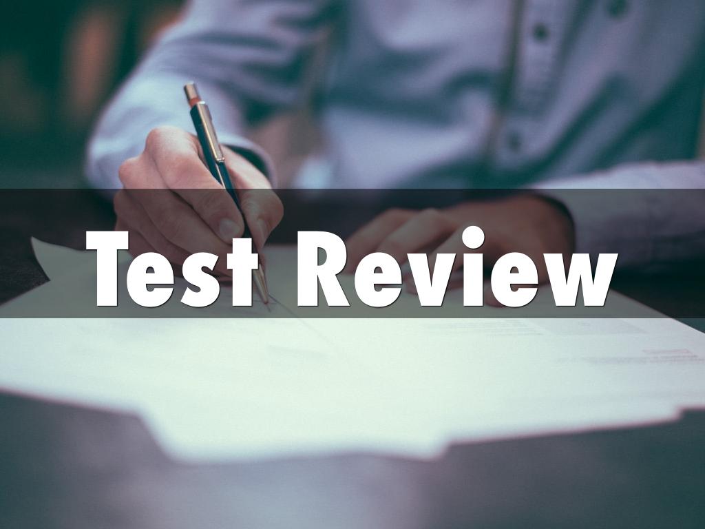Test Review