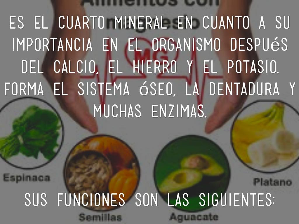 importancia de potasio en el organismo
