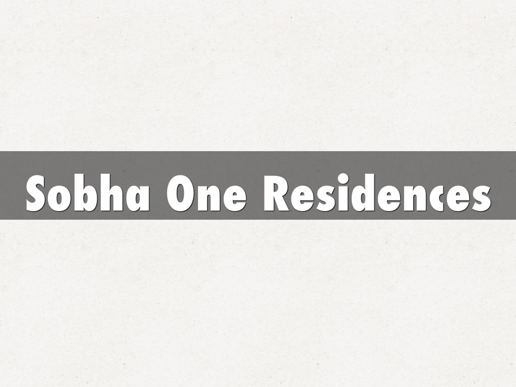 Sobha One Residences