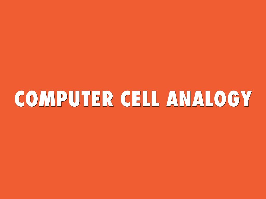 Computer Cell Analogy