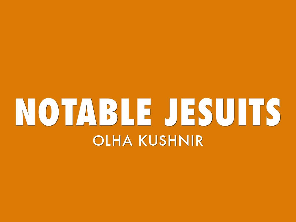 Notable Jesuits