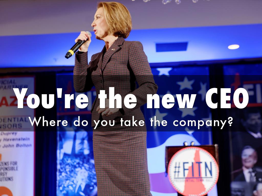You're the new CEO