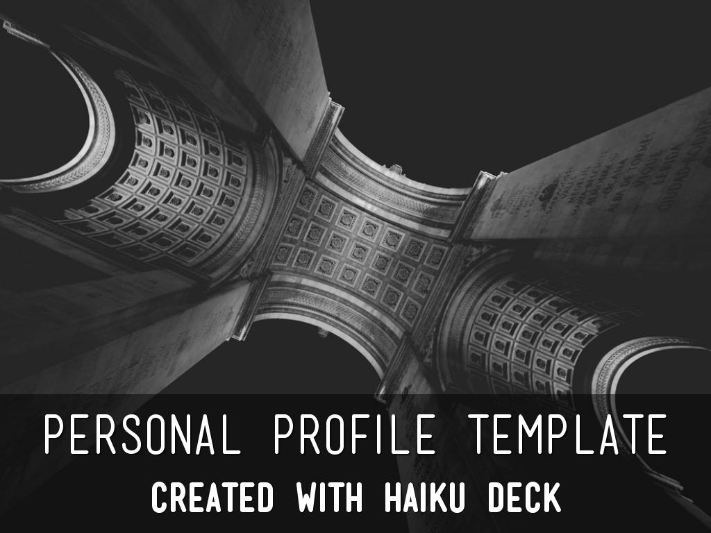 Copiar de Personal Profile Template