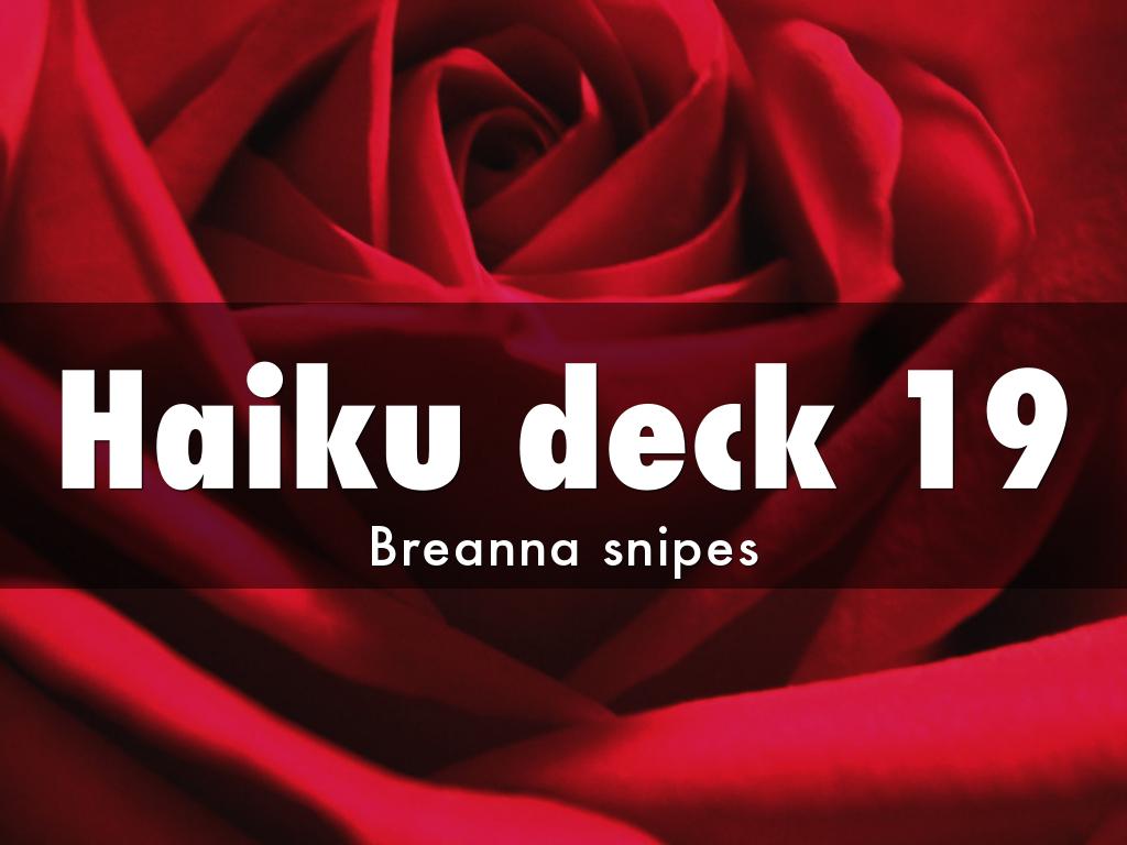 Haiku deck 19