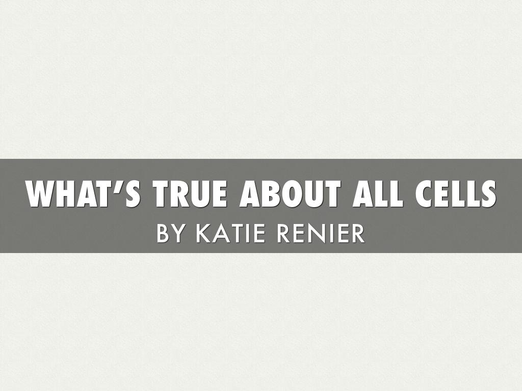 Connections To Cells