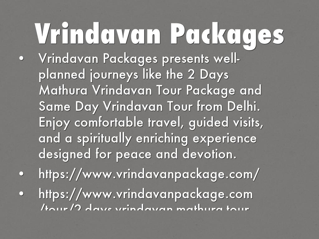 Vrindavan Packages