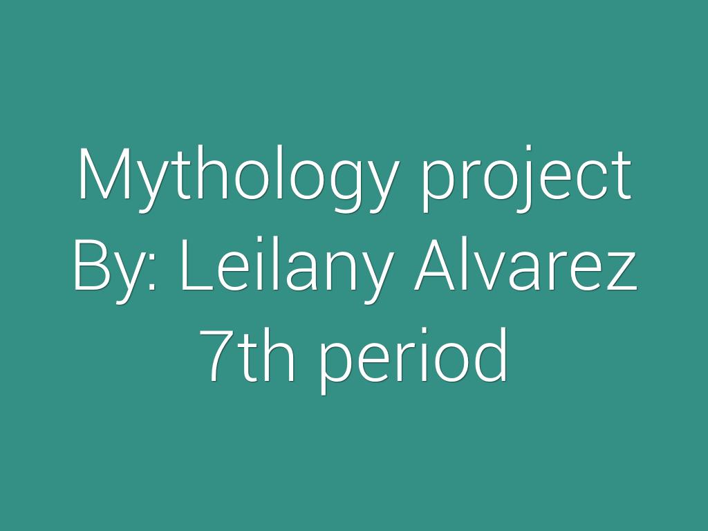 Mythology Project