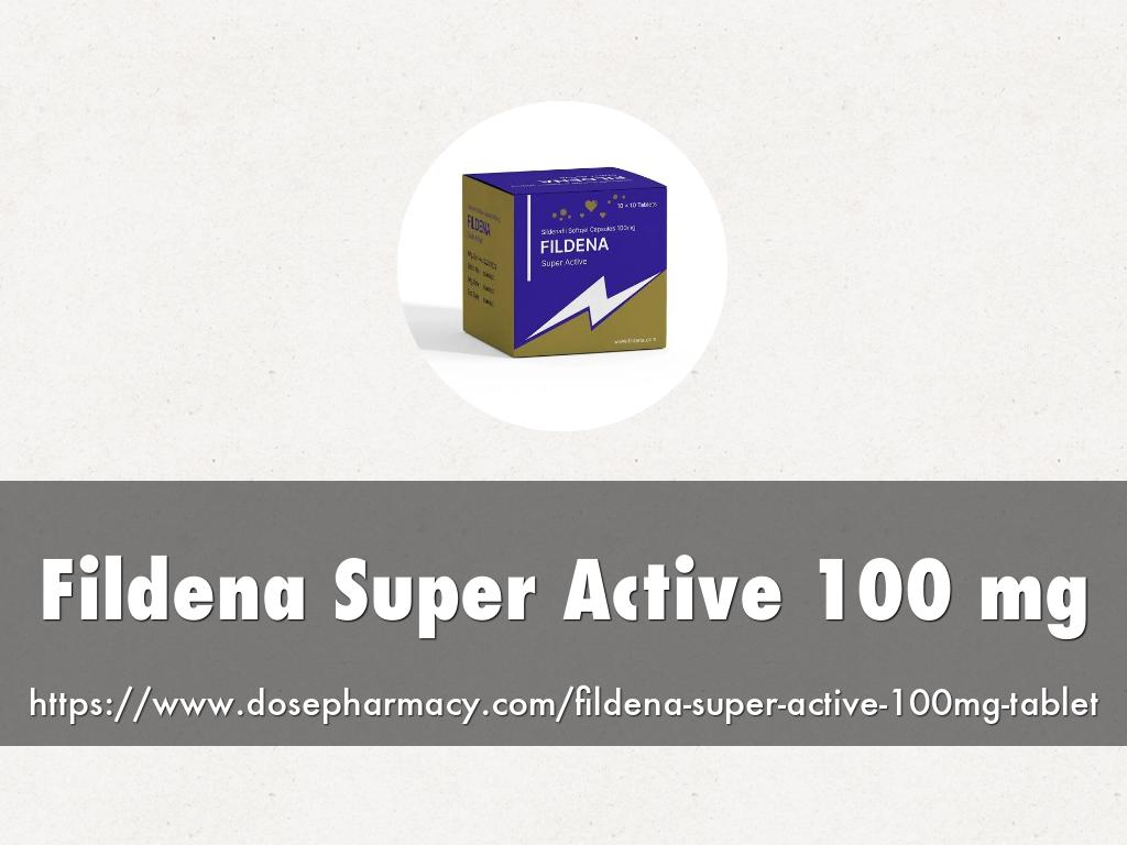 How does Fildena Super Active 100 mg work?