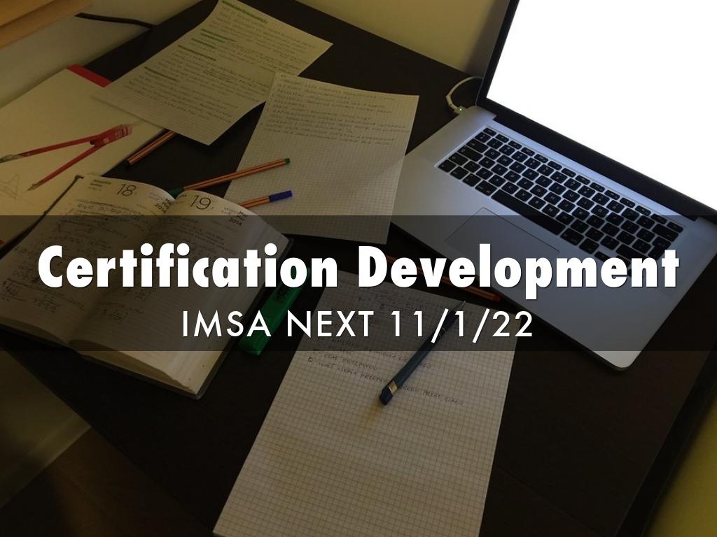 Certification Development