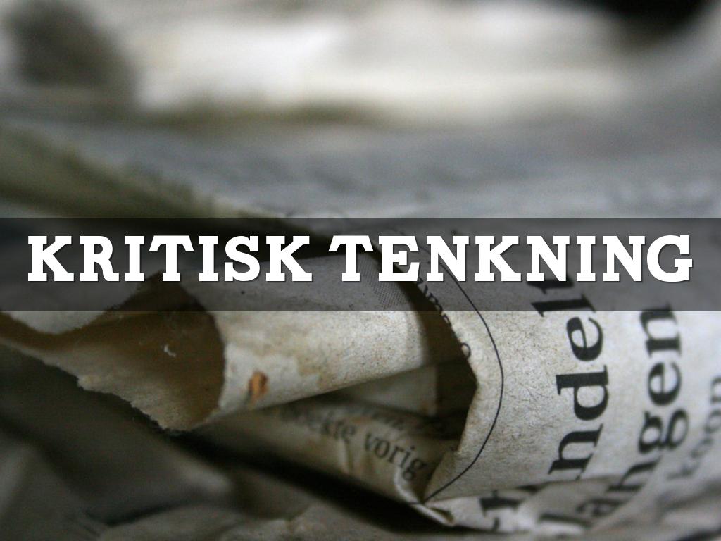 Kritisk Tenkning