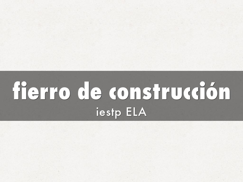 fierro de construccion