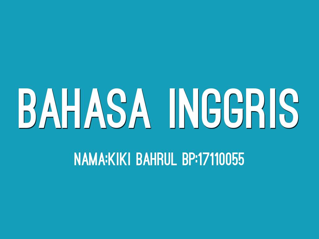 Bahasa inggris