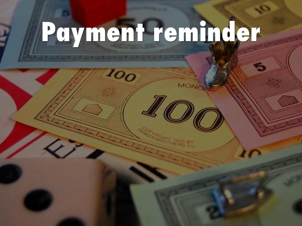 Payment reminder