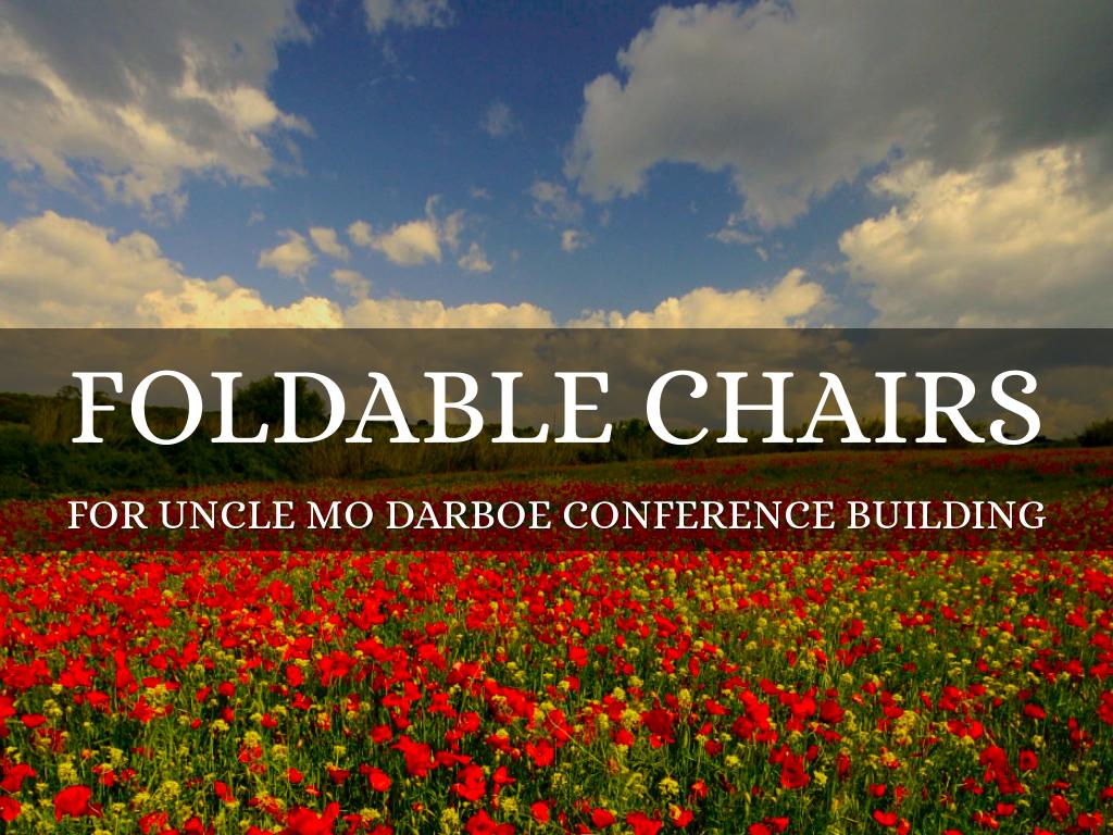 Uncle Mo Darboe Conference Foldable Chairs