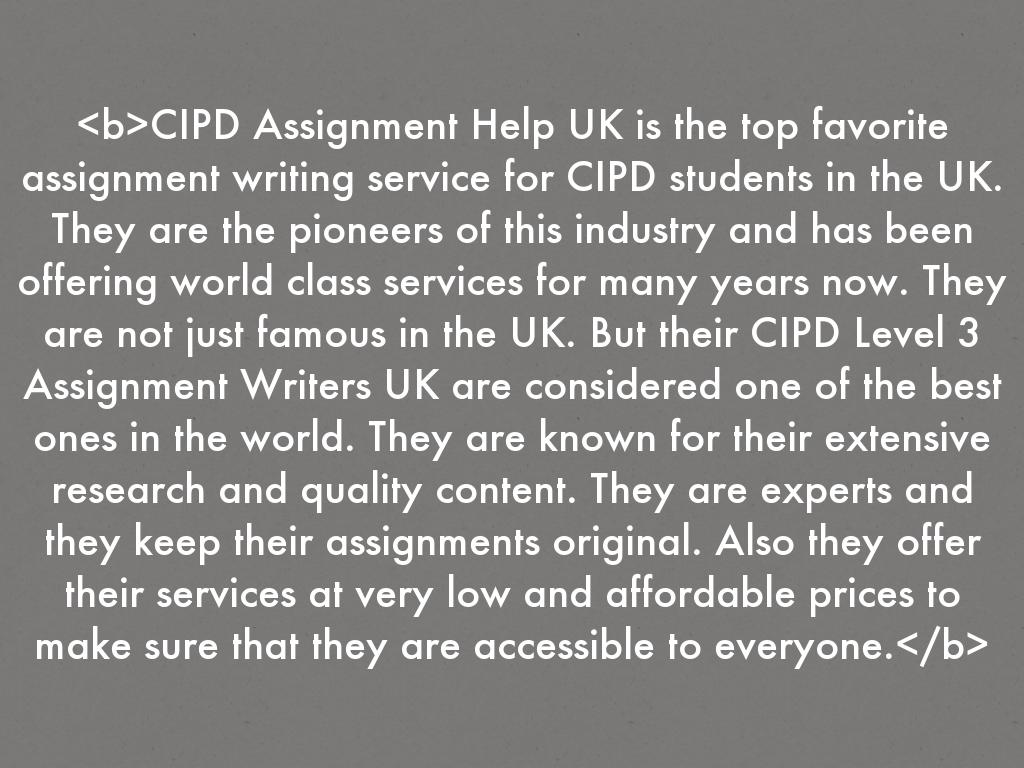 CIPD Assignment Help UK 