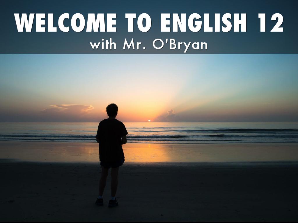 WELCOME TO ENGLISH 12