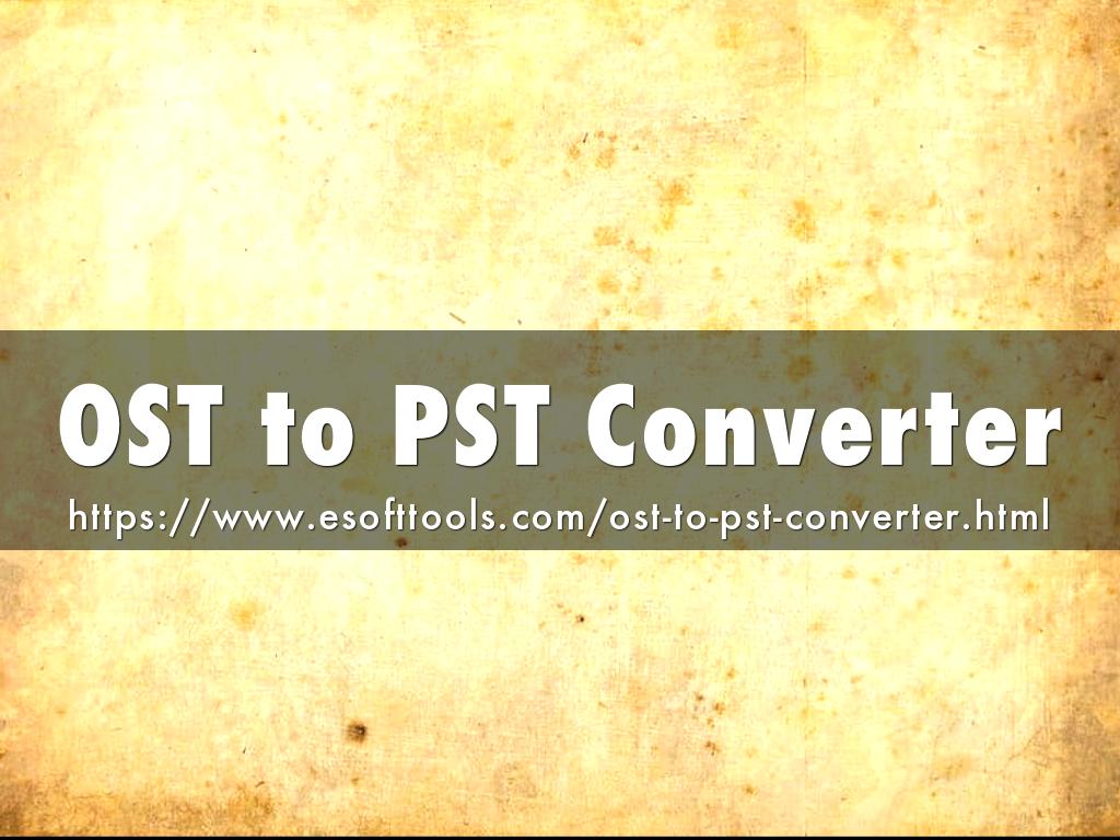 OST to PST Converter