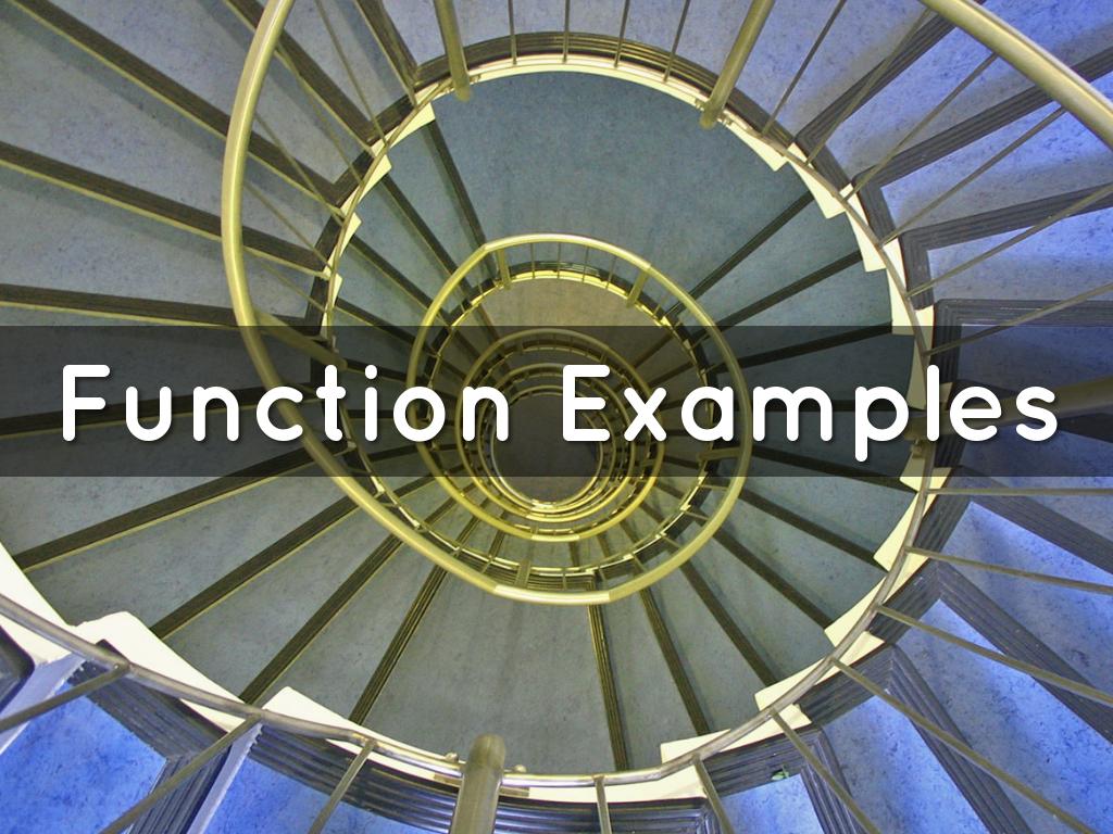 Function Examples
