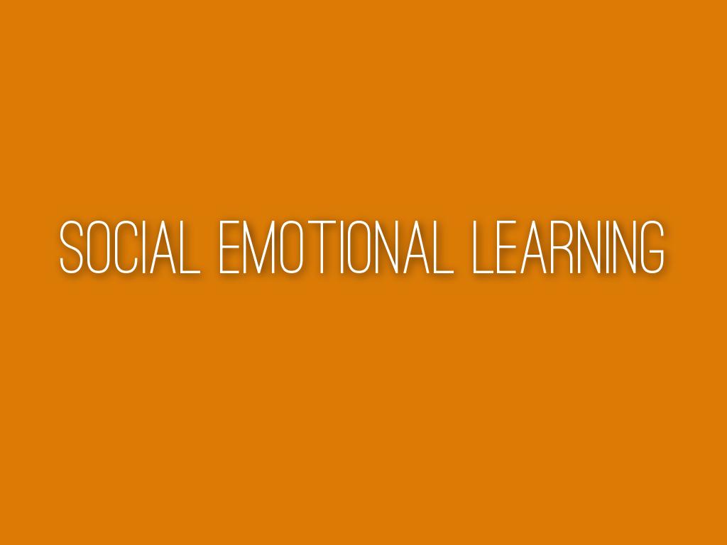 SOCIAL EMOTIONAL LEARNING