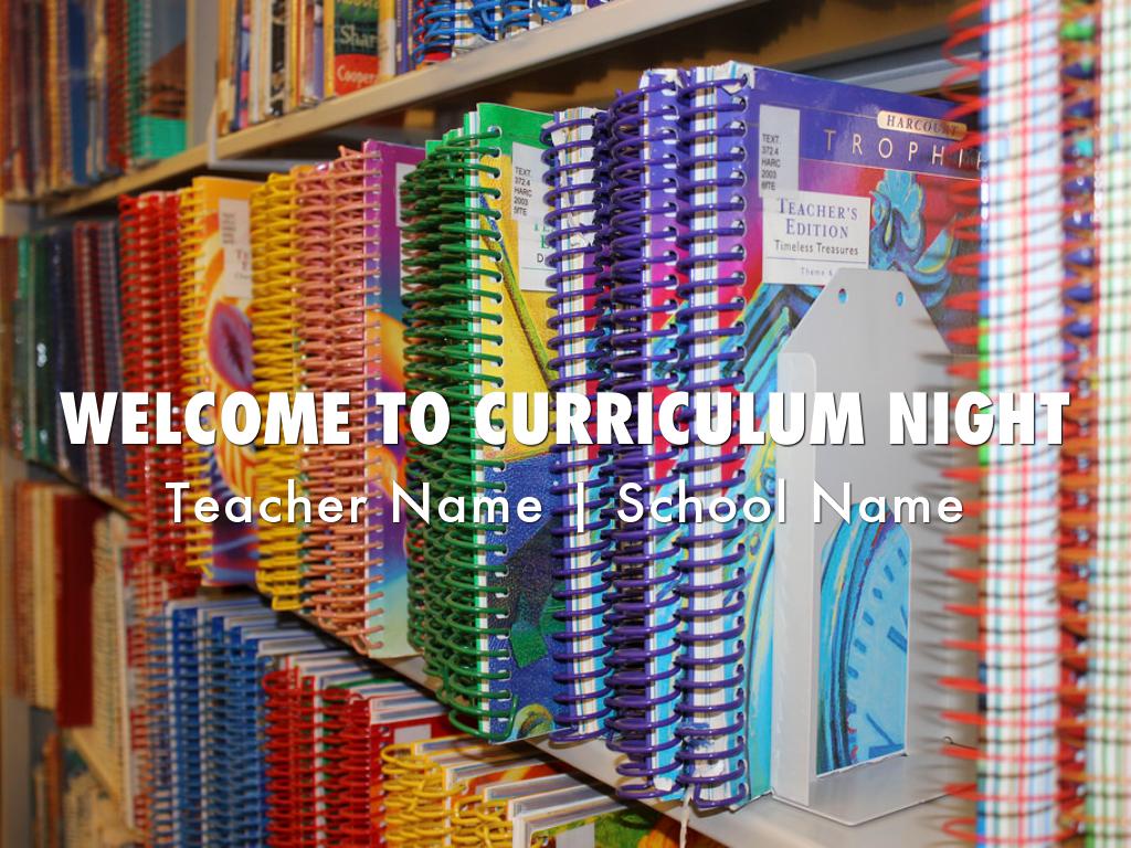 Curriculum Night Template çå¯æ