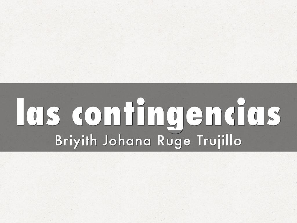 las contingencias