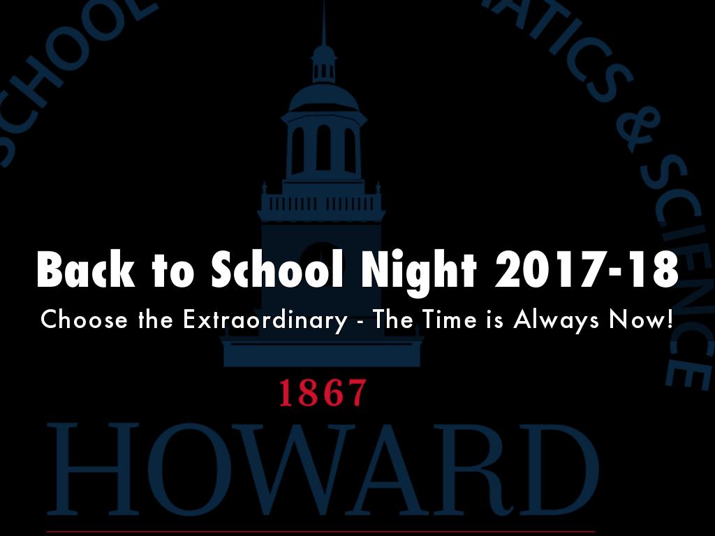 Back to School Night 2017-18