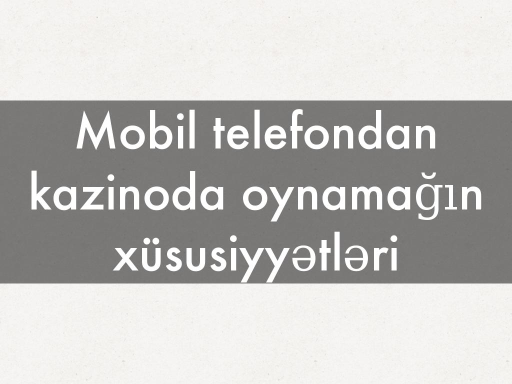 UntitMobil telefondan kazinoda oynamağın xüsusiyyətləriled Haiku Deck