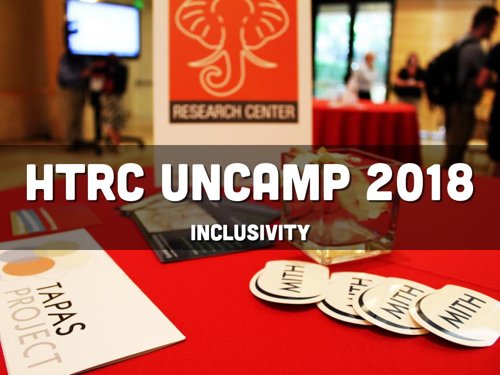 HTRC UnCamp 2018