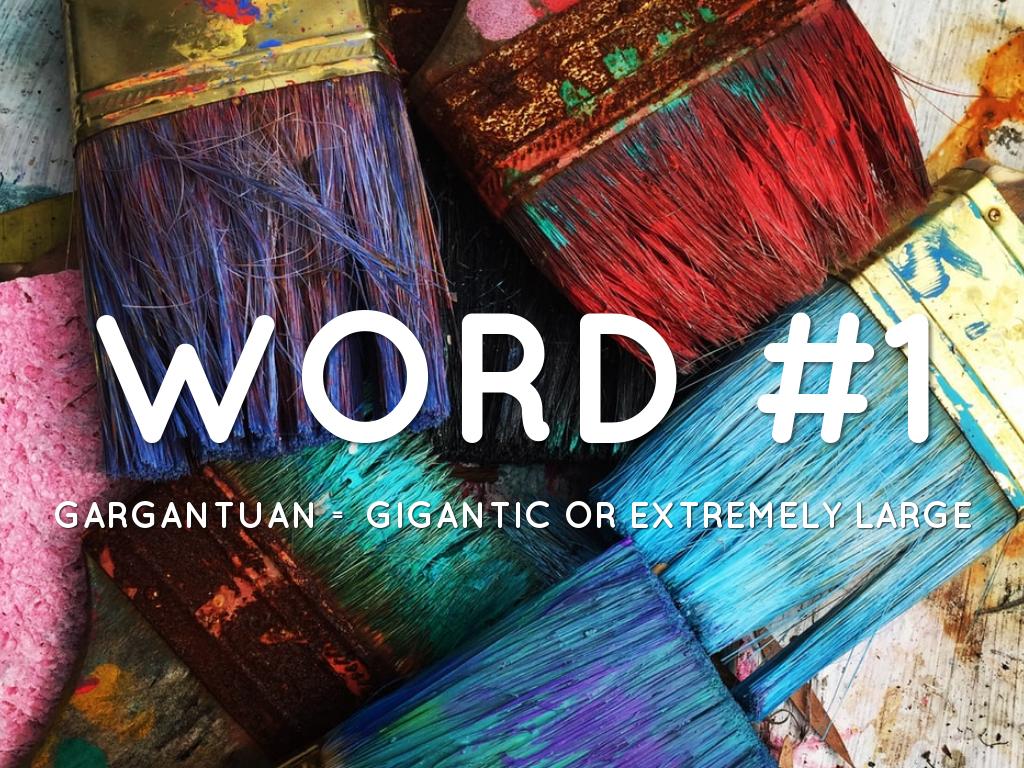 Vocabulary Words Week Four