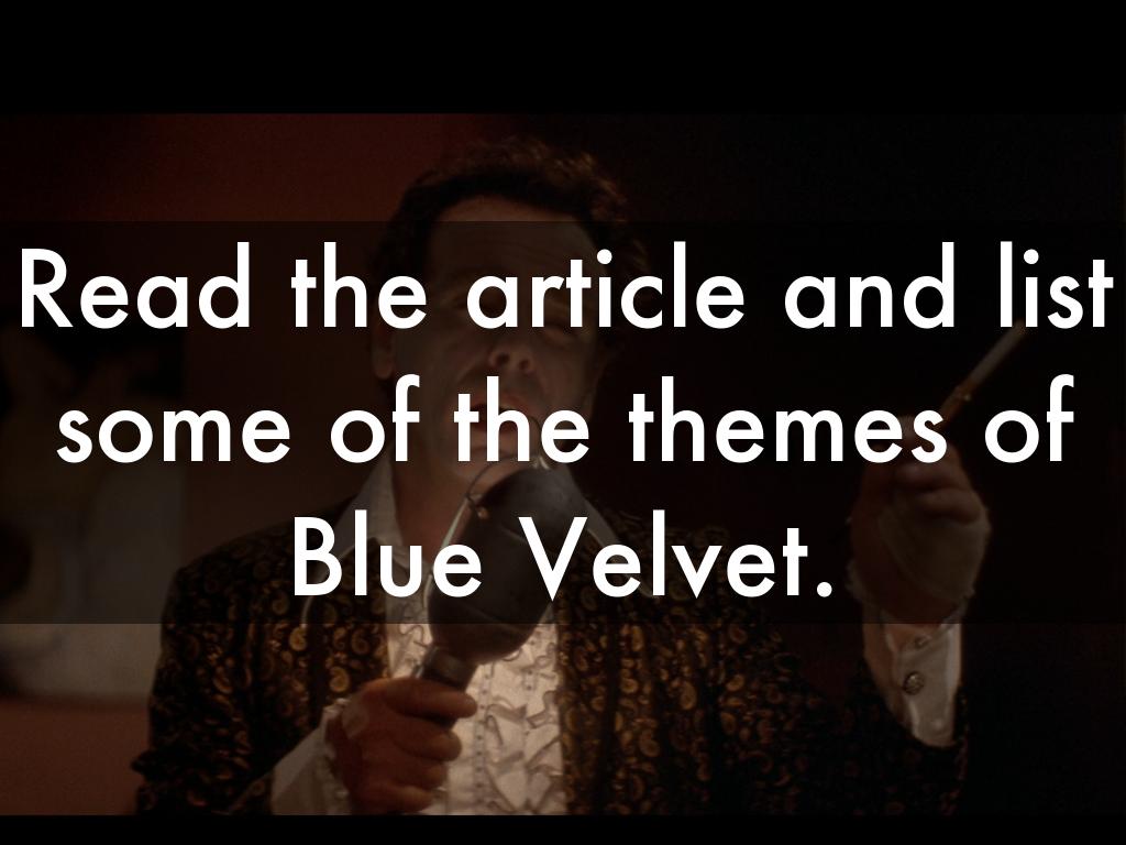 Blue Velvet by Sean Upton