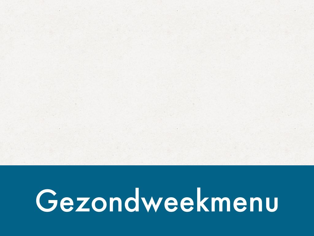 Gezondweekmenu