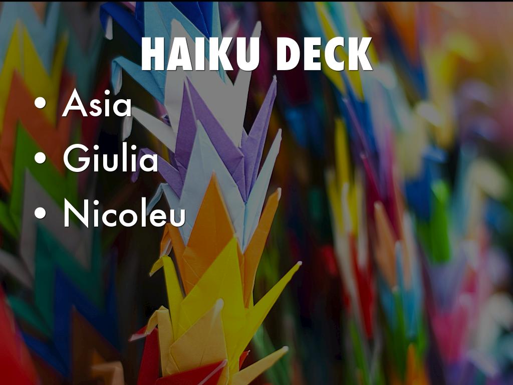 Che cos'Ã¨ Haiku Deck?
