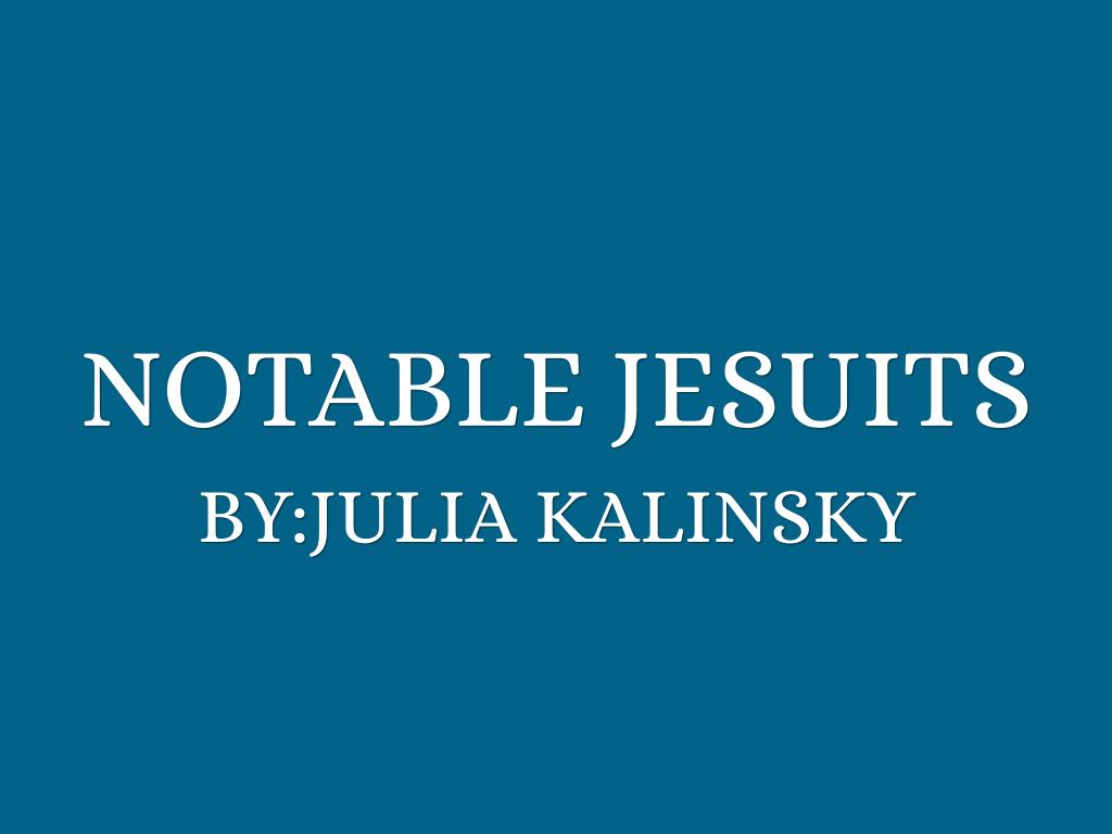 Notable Jesuits 