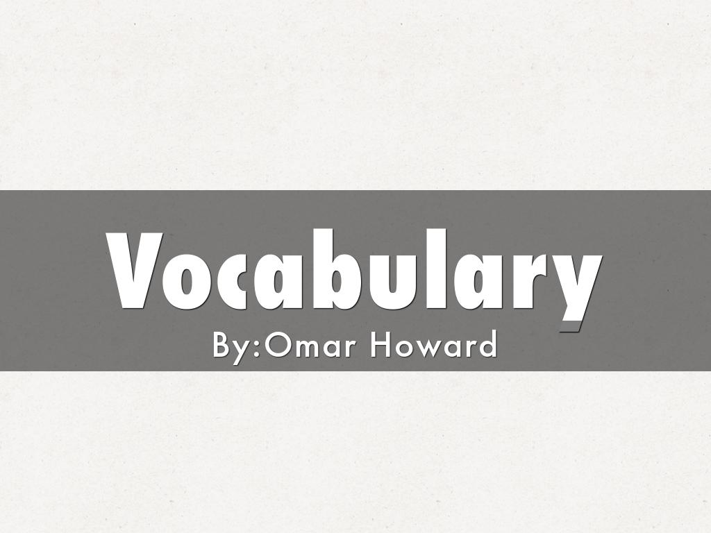 Vocabulary