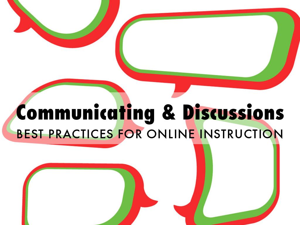 Communicating & Discussions
