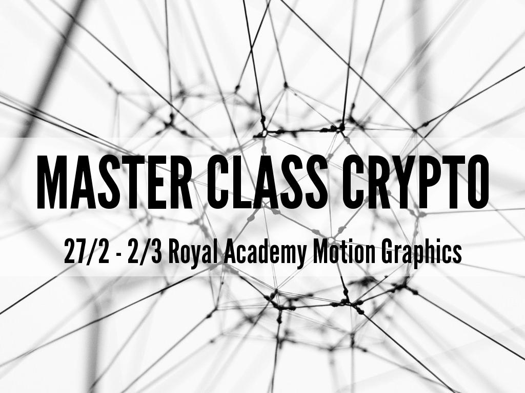 master class crypto