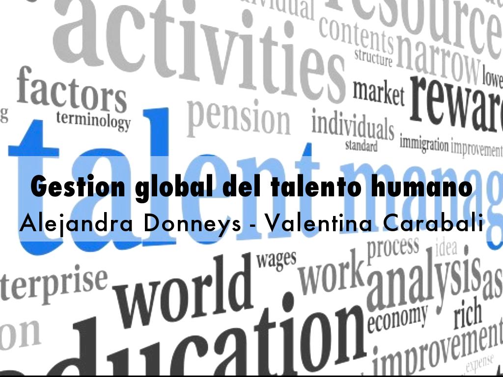 Gestion global del talento humano