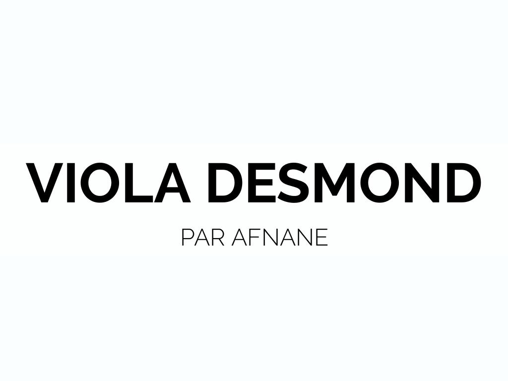 Viola Desmond 