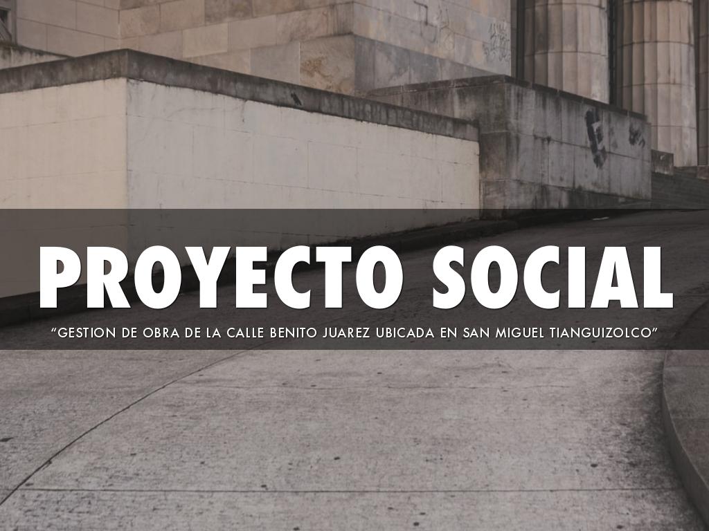 PROYECTO SOCIAL