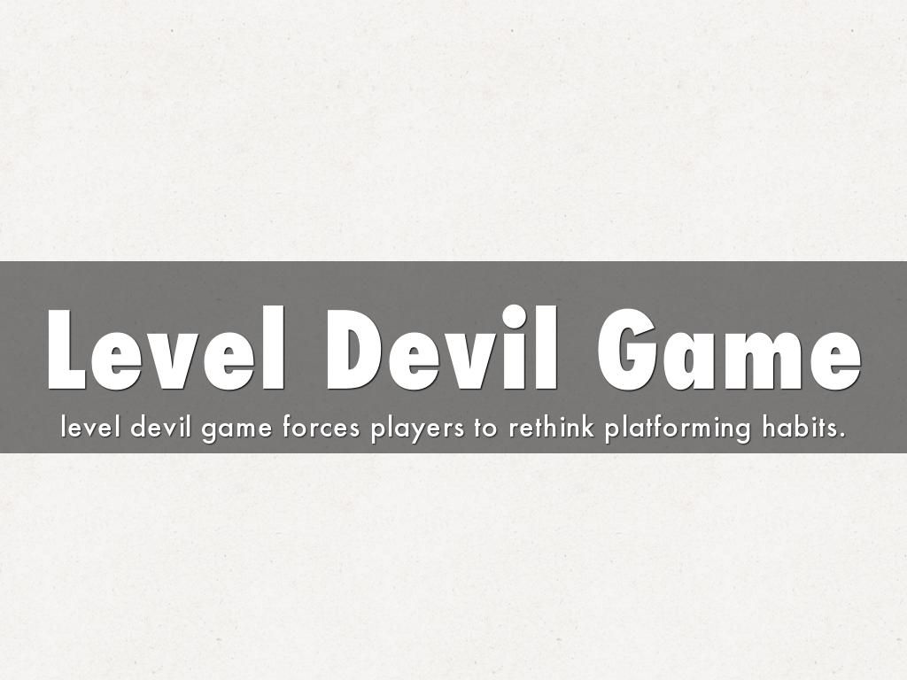 Level Devil Game